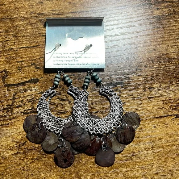 Multicolor silver earrings - Picture 4 of 4